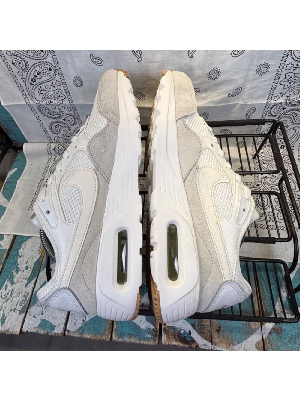 Nike Air Max SC Womens Sz 8.5 Summit White Hemp Sail CW4554-108 Sneakers Worn 1X - Picture 9 of 9